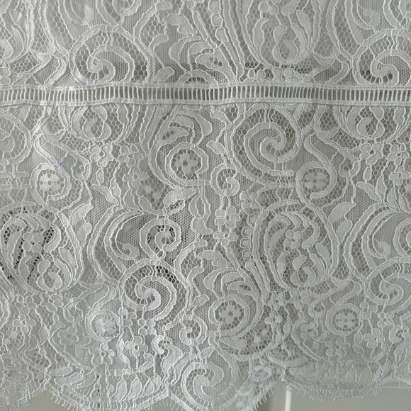 NWT WHITE LACE COLUMN MIDI DRESS - Picture 3 of 8